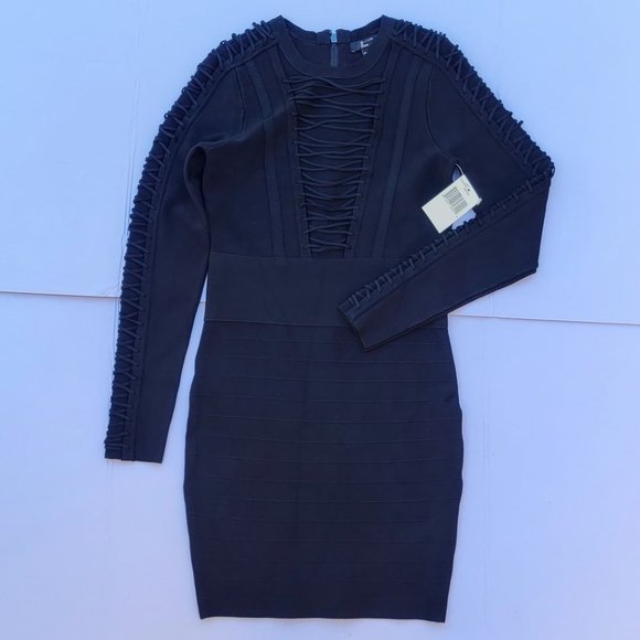 GUESS By Marciano Corset Detail Bandage Dress sz M - Picture 7 of 10